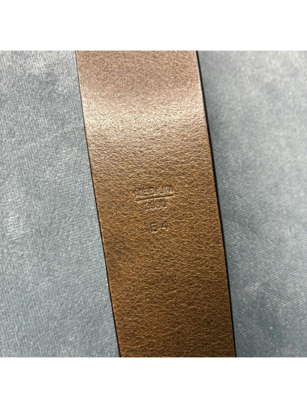 Coach Brown Leather Belt Medium M Fits 35 Silver Tone Buckle Classic - Picture 11 of 14
